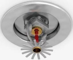 Dette billede illustrere Sprinklersystem