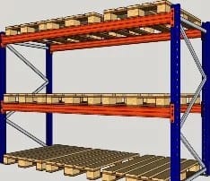 Dette billede illustrere Pallställ
