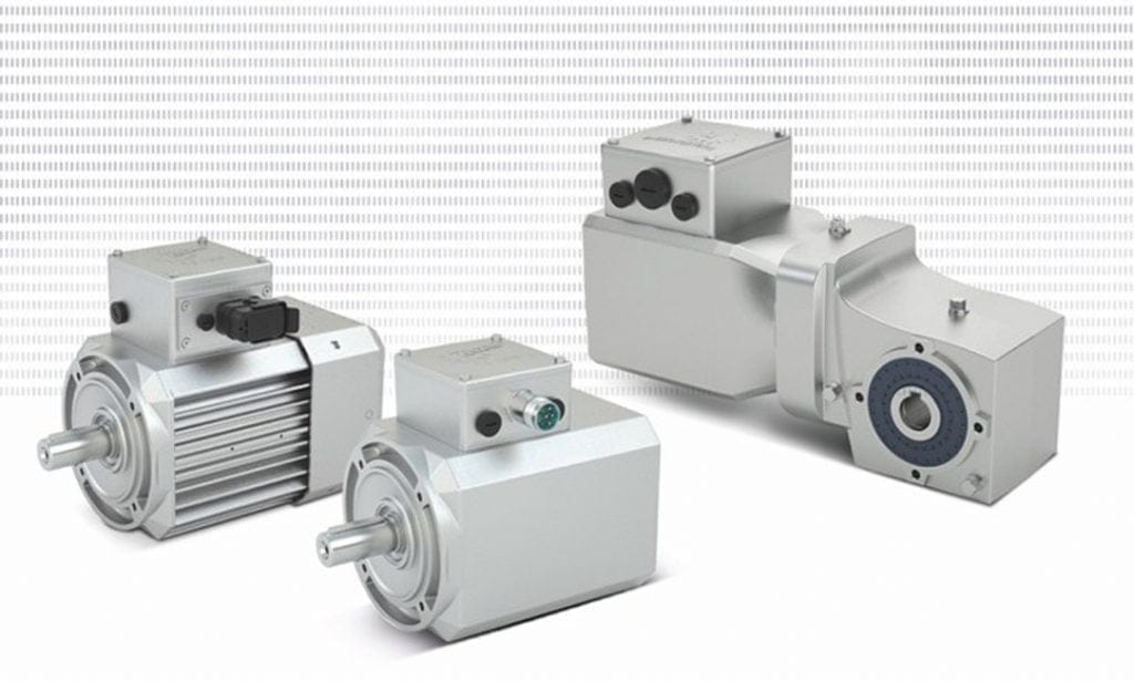 Dette billede illustrere IE5+ motor – Gjord för livsmedelsproduktion