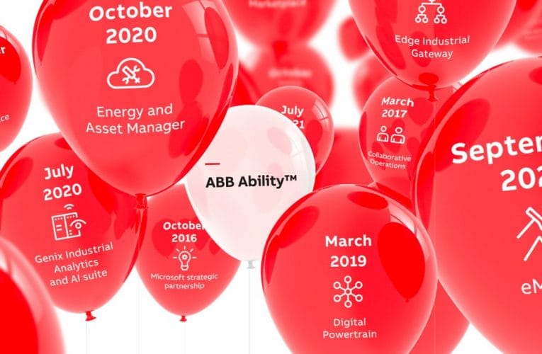 ABB firar fem år som drivande inom industriell omvandling med ABB Ability™-innovationer