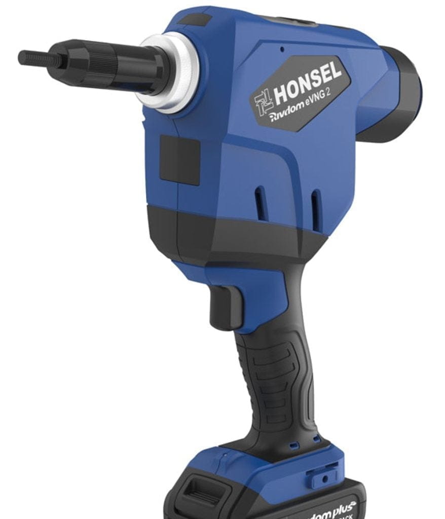 Dette billede illustrere Nytt! Batteridrivet blindnitmutterverktyg från Honsel