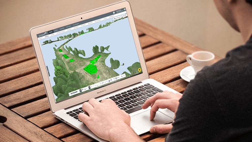 Dette billede illustrere Ny brygga mellan SkyView och grävmaskinen samt optimerad 3D-visualisering