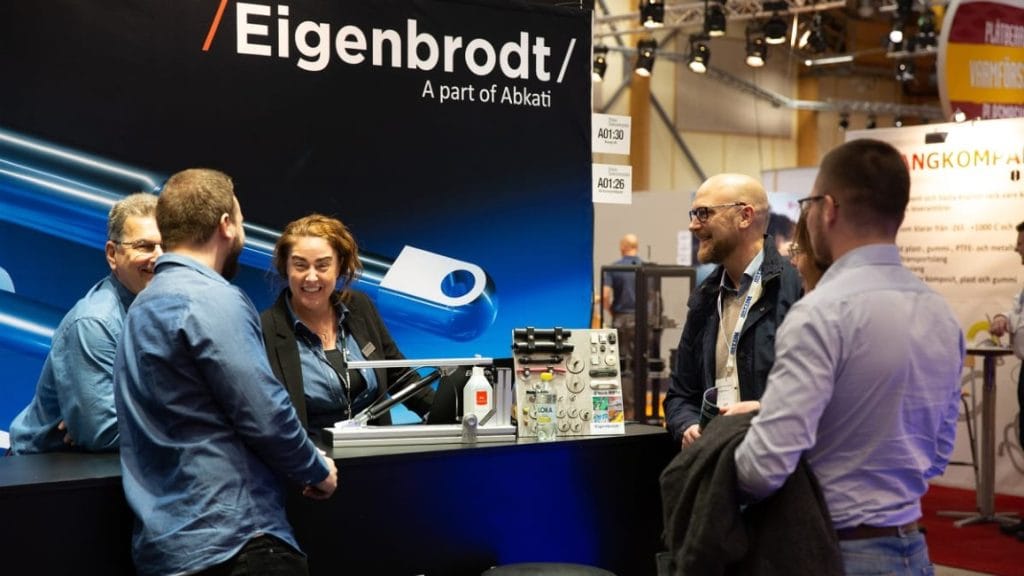 Dette billede illustrere Efterlängtade möten gav nya affärsmöjligheter