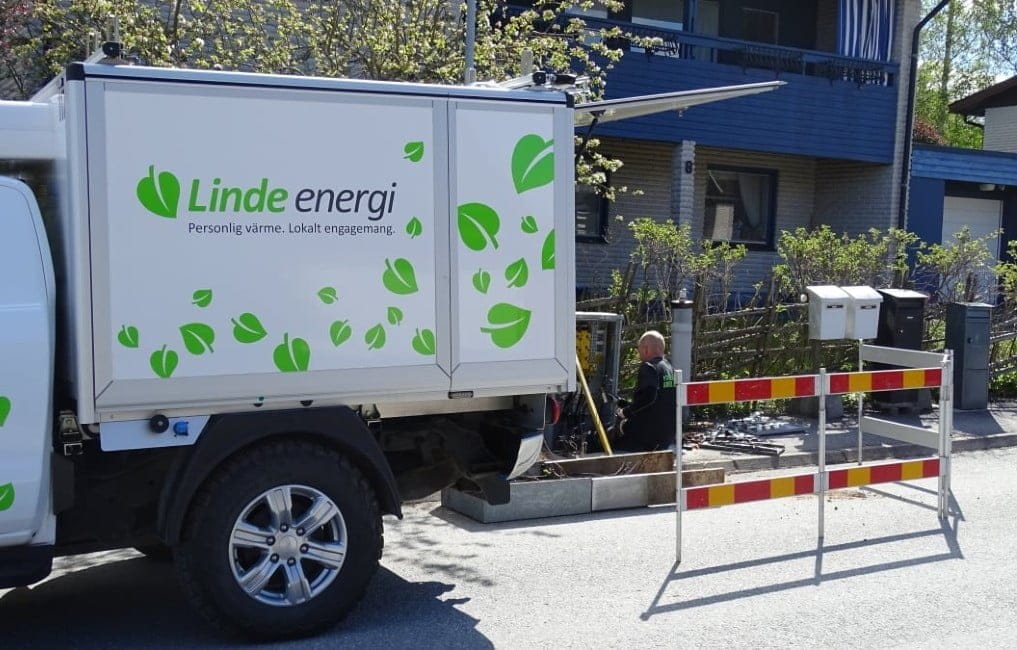 Dette billede illustrere Linde energi framtidssäkrar delar av Brodalen i Lindesberg