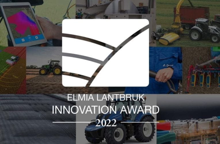 Nu öppnar anmälan till Elmia Lantbruk Innovation Award 2022