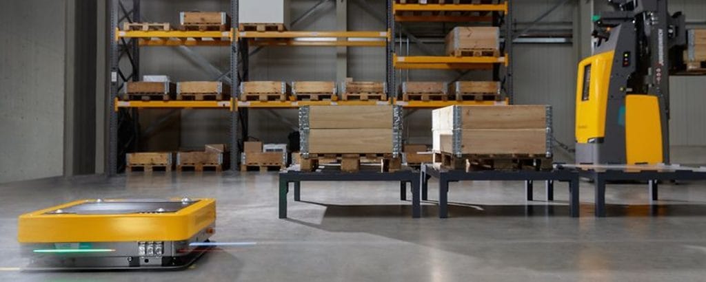 Dette billede illustrere Jungheinrich köper AMR-företaget arculus GmbH