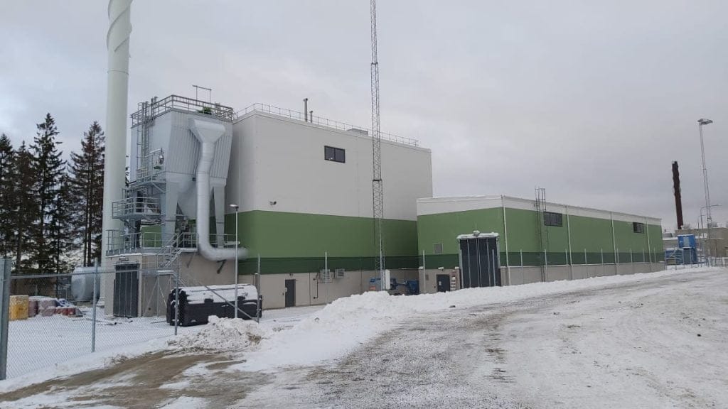 Dette billede illustrere Jönköping Energi bygger ångpanna för biobränsle