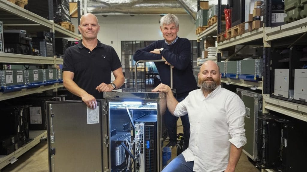 Dette billede illustrere Kundunika skåp för nätverkslösningar i krävande miljöer