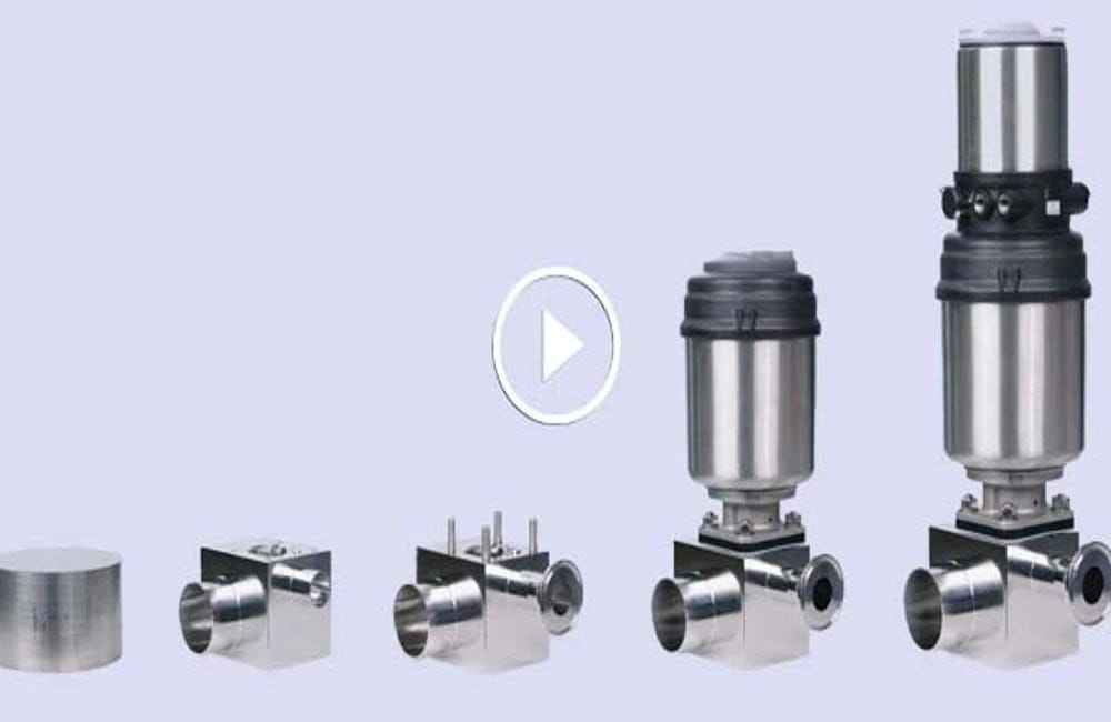 Dette billede illustrere Följ med på resan när en bit stål förvandlas till intelligent ventil