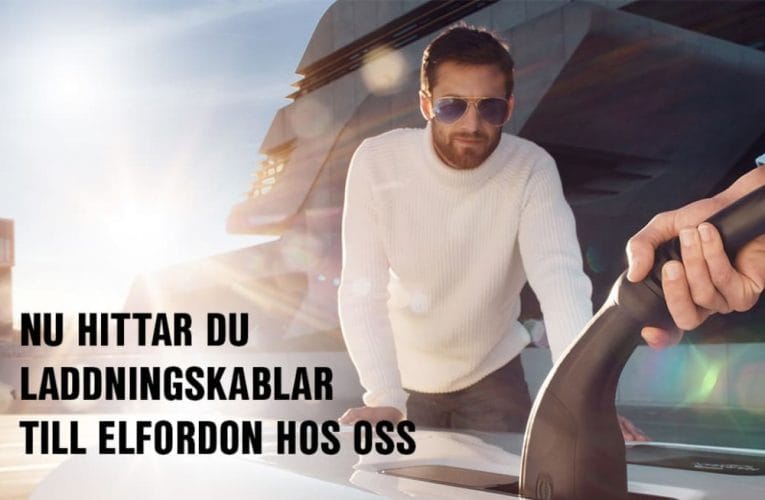 Nu hittar du laddningskablar till elfordon hos oss