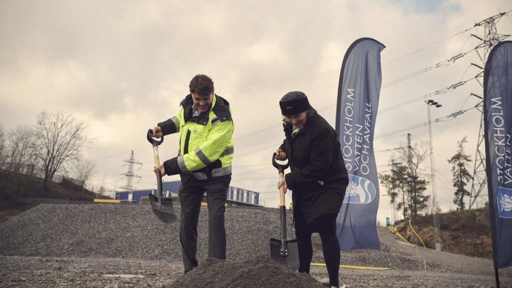 Dette billede illustrere Stockholm bygger högteknologisk anläggning för avfallssortering