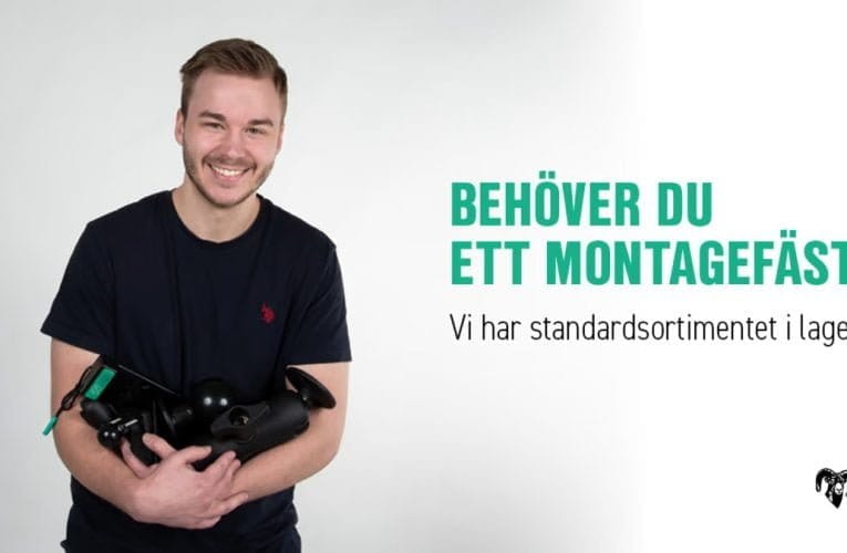 RAM MOUNTS – BRA STANDARDSORTIMENT I LAGER