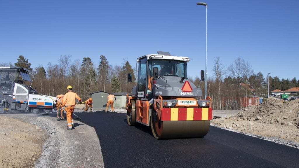 Dette billede illustrere Smedjebackens kommun väljer ECO-Asfalt