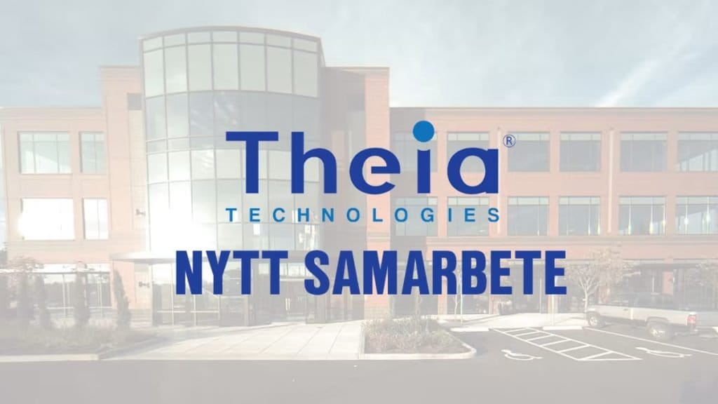 Dette billede illustrere NYTT SAMARBETE MED LINSTILLVERKAREN THEIA TECHNOLOGIES