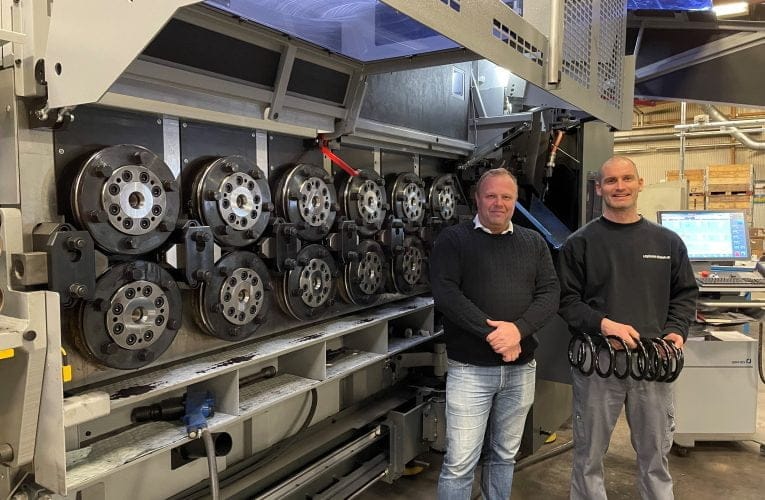 Lesjöfors Fjädrar installerar världens största Wafios-maskin