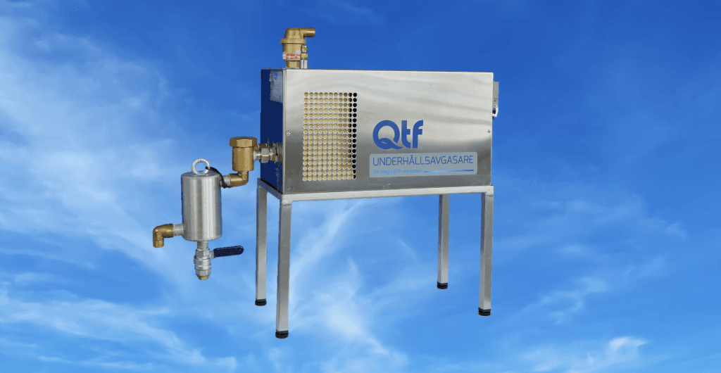 Dette billede illustrere Använd INTE vår underhållsavgasare…