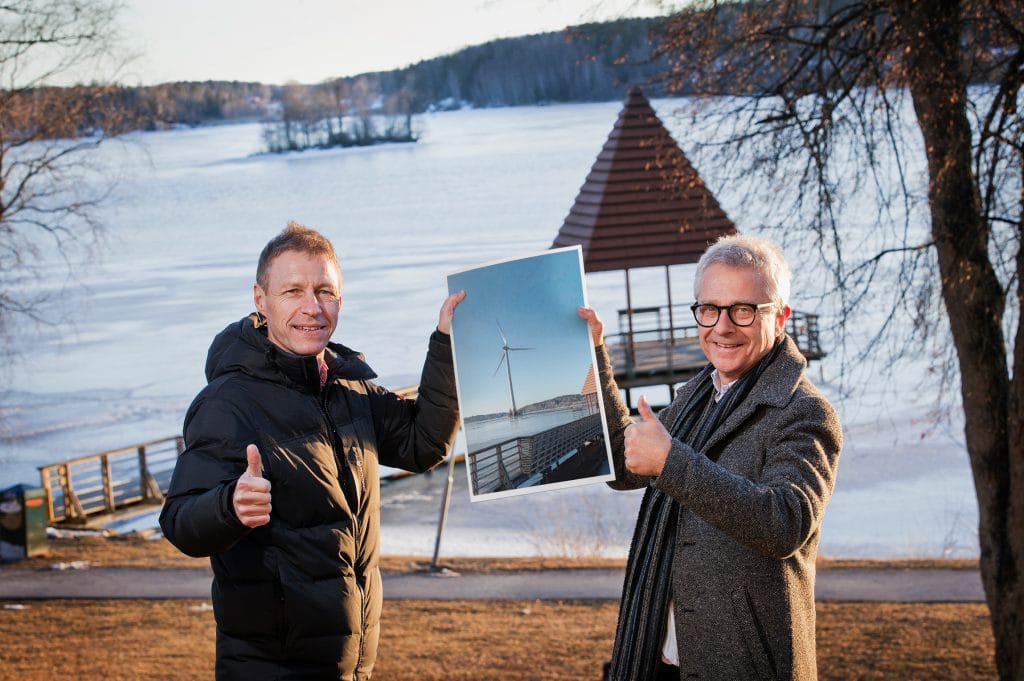 Dette billede illustrere Klart idag: Vindkraftverk i Lindesjön – Linde energi och kommunen gör gemensam sak på Trallingen
