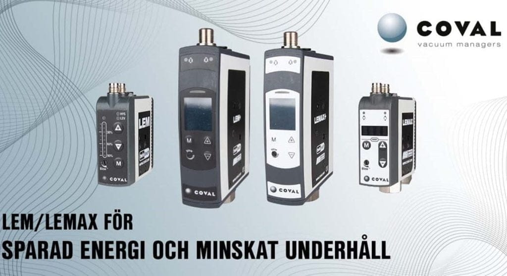 Dette billede illustrere Energibesparande och underhålssfria vakuumejektorer