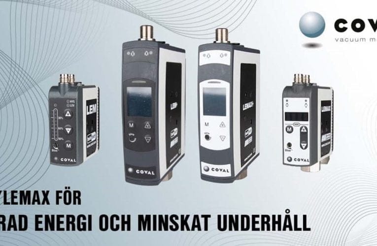 Energibesparande och underhålssfria vakuumejektorer