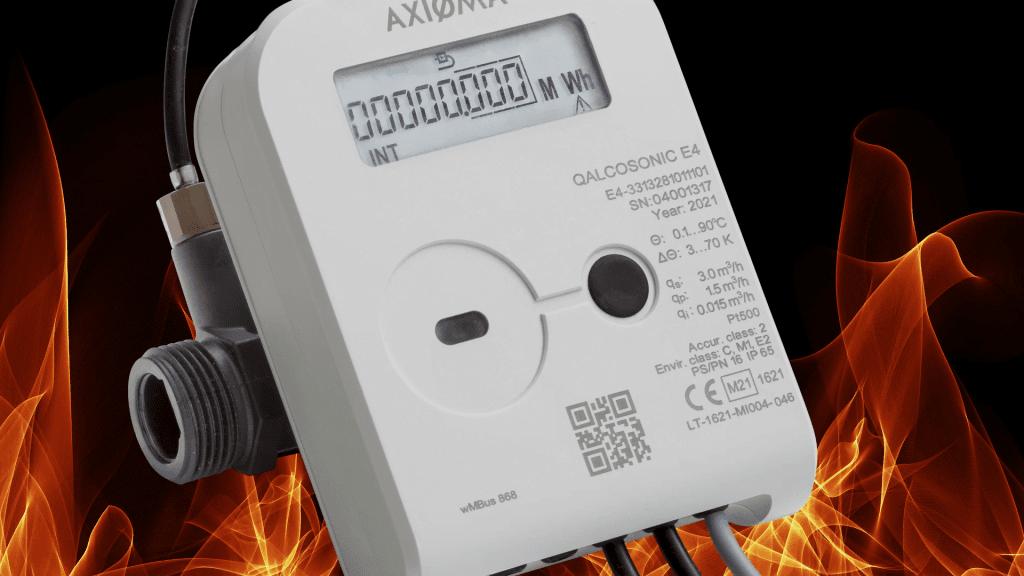 Dette billede illustrere Nya energimätare i komposit för lägenheter