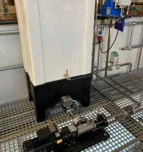 Dette billede illustrere MAF Pump – Volute med polymore enhet