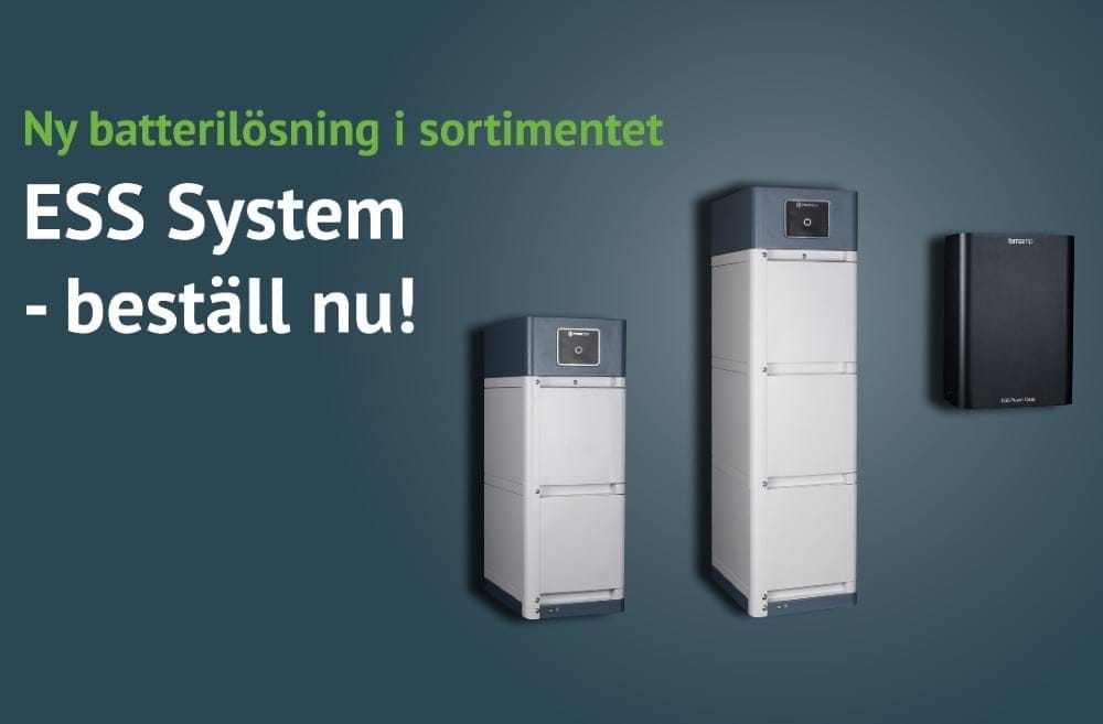 Dette billede illustrere Säljstart för ESS System – Ferroamps nya batterisystem