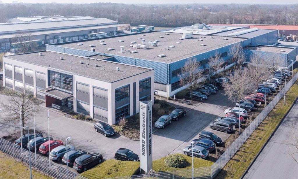 Dette billede illustrere NORD DRIVESYSTEMS utvidgar sin produktionsanläggning i Aurich