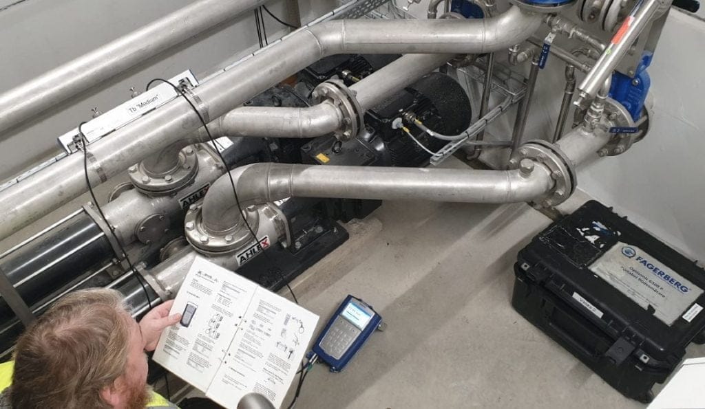 Dette billede illustrere MAF – Felsökning i pumpstationen, Hjorttorp