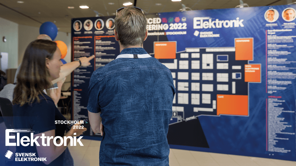Dette billede illustrere Lyckad lansering av Elektronikmässan Stockholm!