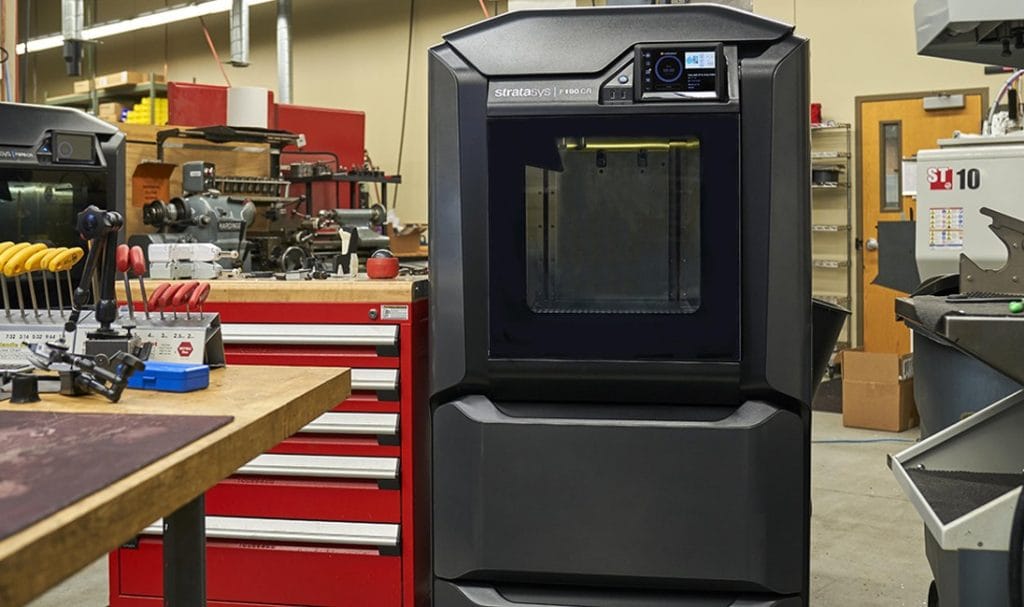 Dette billede illustrere Protech – Kompositfärdiga 3D-skrivare till fabriksgolvet