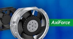 Dette billede illustrere ebm-papst – Axiforce fläktserien för framtidens teknologi