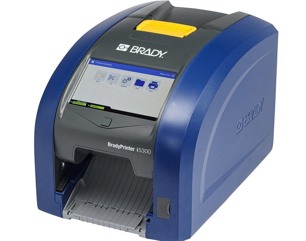 Dette billede illustrere Upplev enkelhet med BradyPrinter i5300