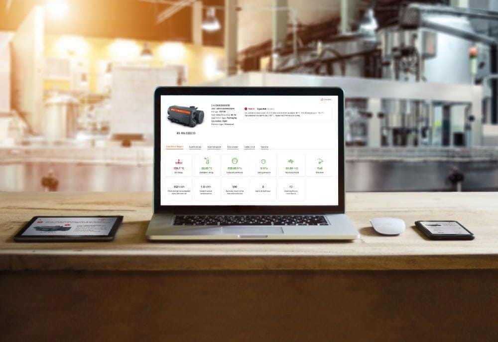 Dette billede illustrere Buschs digitala IoT-tjänst ”OTTO” minskar produktionsstoppen