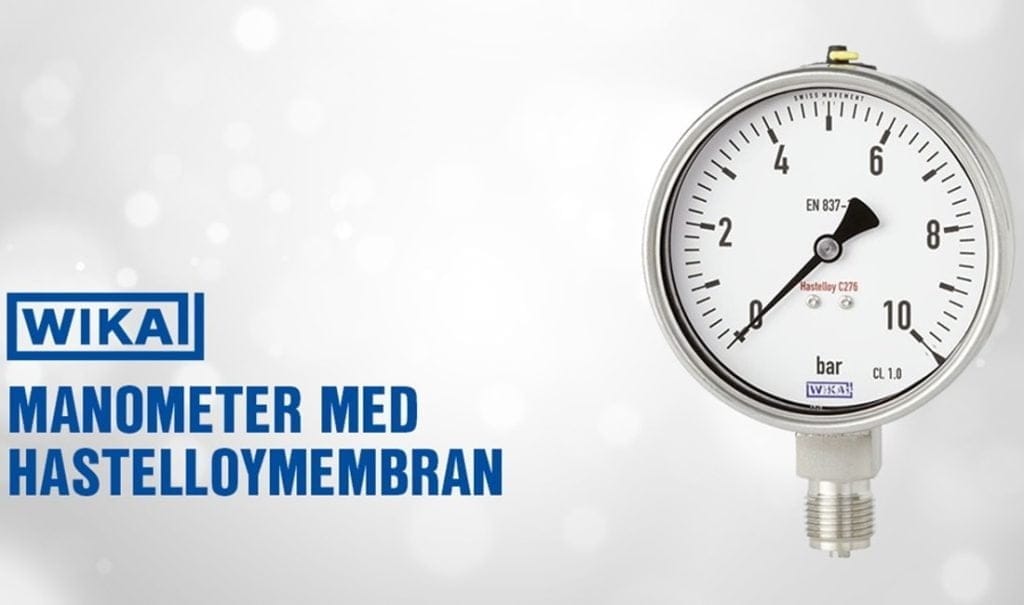 Dette billede illustrere OEM – Manometer med hastelloymembran från WIKA