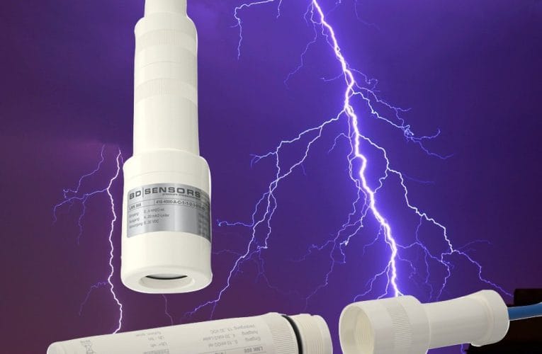 Dränkbara nivågivare med inbyggt åskskydd