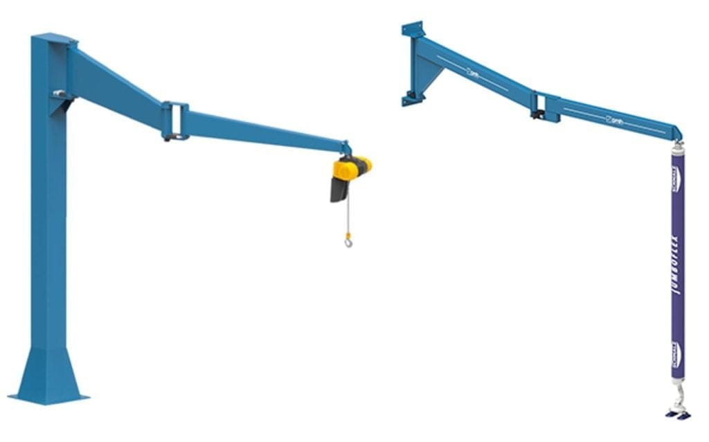 Dette billede illustrere PMH – Pelarknäckarm Hymer ett effektivt hjälpmedel