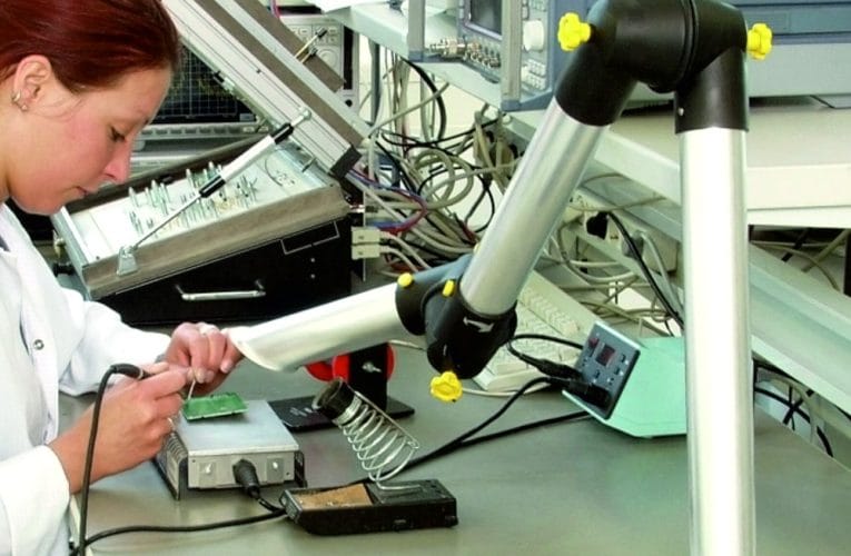 Solectro – Effektivt och tystgående punktutsug för att fånga in lödrök