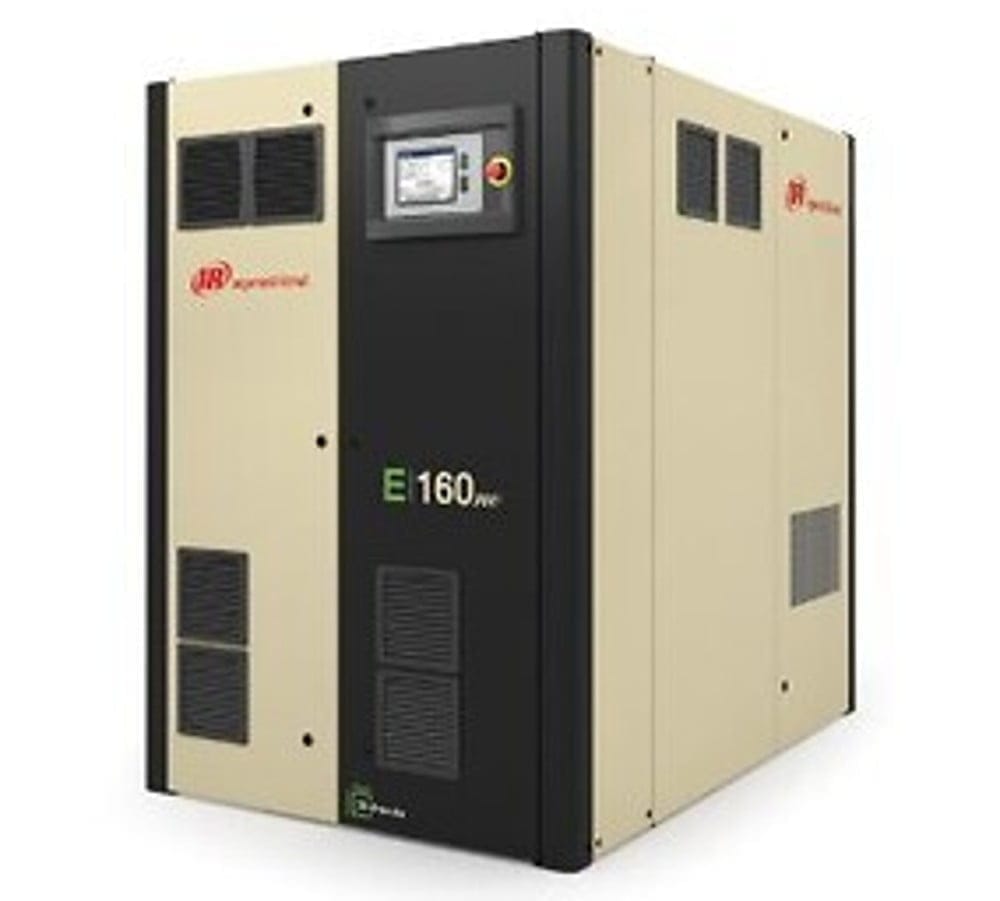 Dette billede illustrere Ingersoll Rand – Enastående energieffektivitet med ny oljefri skruvkompressor