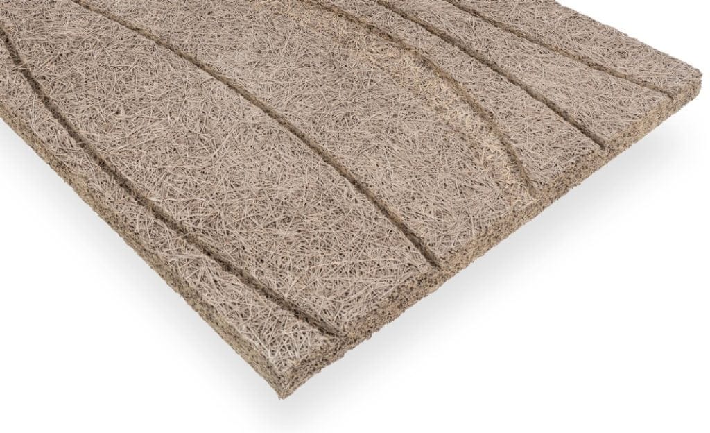 Dette billede illustrere Troldtekt lanserar akustikplattor med negativt koldioxidavtr