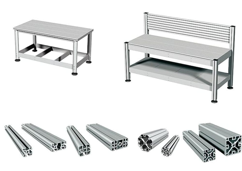 Dette billede illustrere Solectro – Stabila aluminiumprofiler för många olika konstruktioner