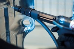 Dette billede illustrere Colly Components – Sammanfogning av tunnplåt