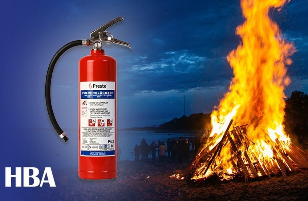 Dette billede illustrere HBA – Brandsäkerhet om du ska anordna valborgsmässoeld