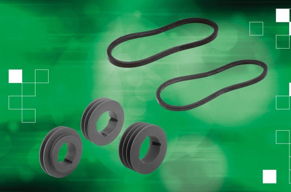 Dette billede illustrere Effektiv drivtransmission med norelems kilremssystem