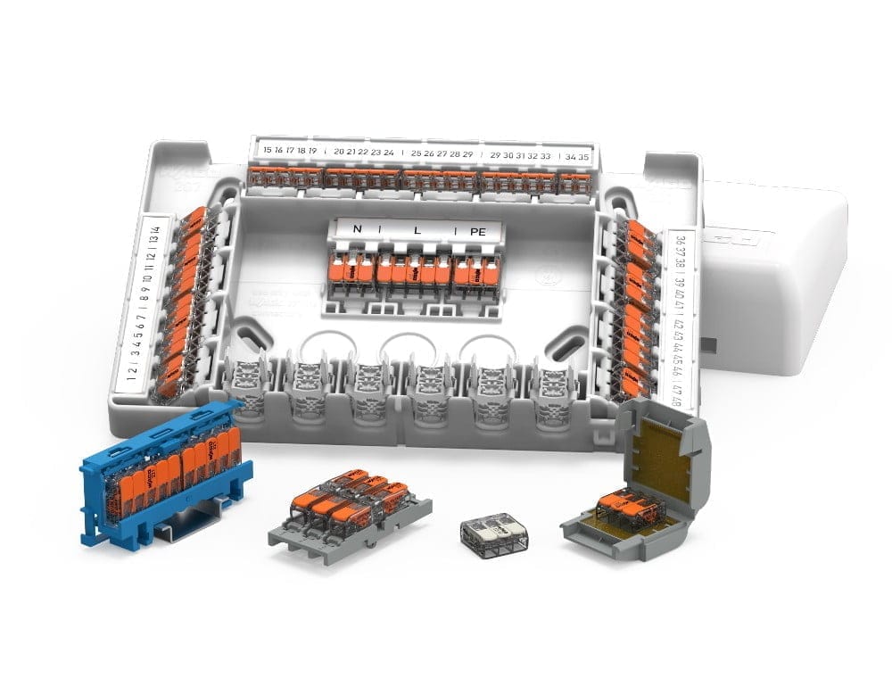 Dette billede illustrere Professionell anslutning med Wago