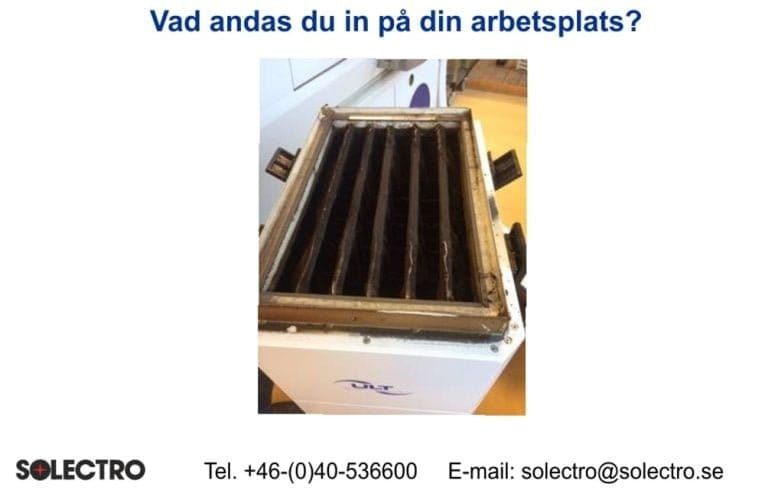 Solectro – Vad finns det för partiklar i luften på arbetsplatsen?