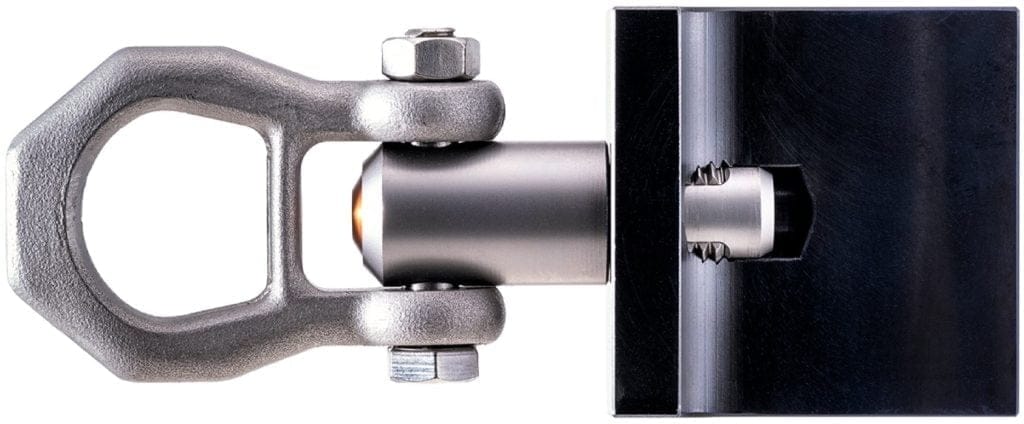 Dette billede illustrere Sverigepremiär för Halders nya lyftöglor