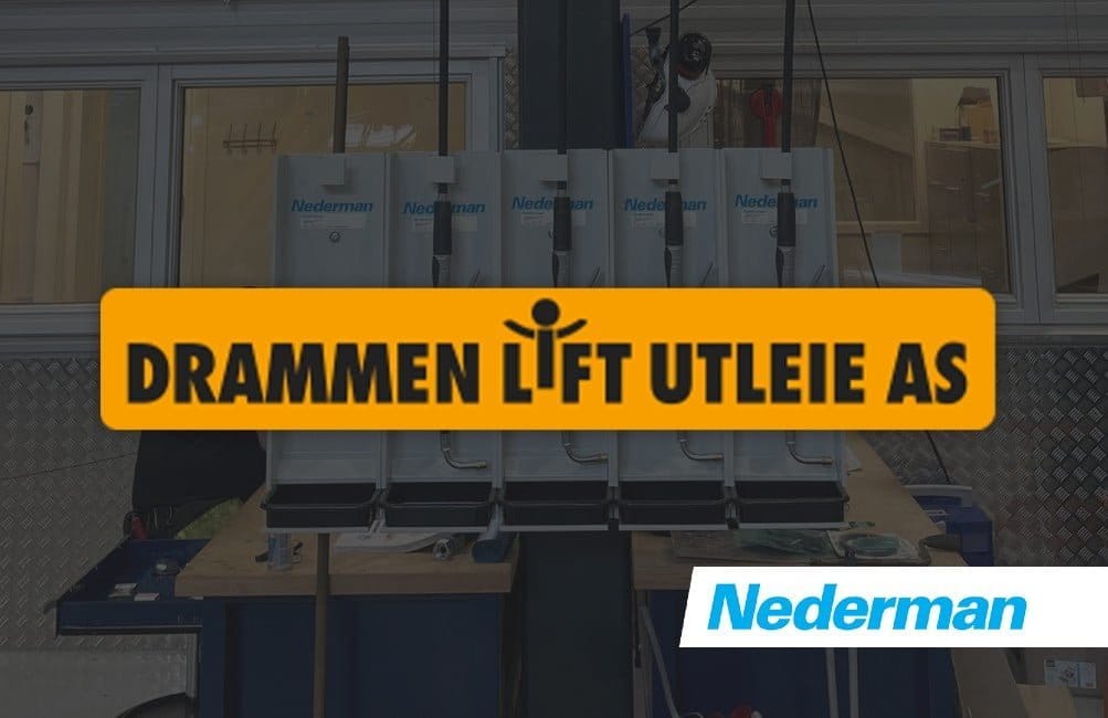 Dette billede illustrere Nederman sikter høyt med Drammen Liftutleie AS