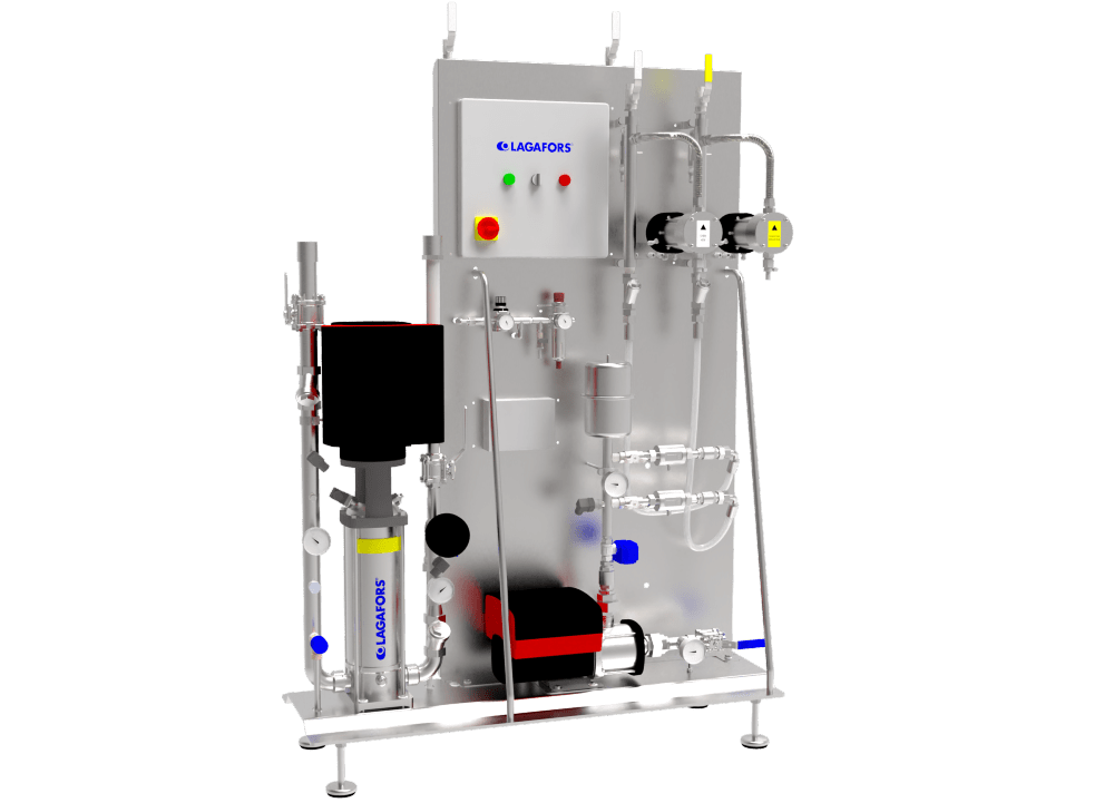 Dette billede illustrere Lagafors – Centralt rengöringssystem för mindre anläggningar!