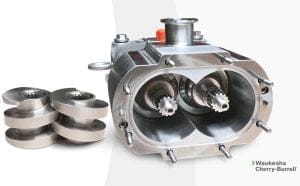 Dette billede illustrere AxFlow – Mångsidig pump för processapplikationer och som CIP pump