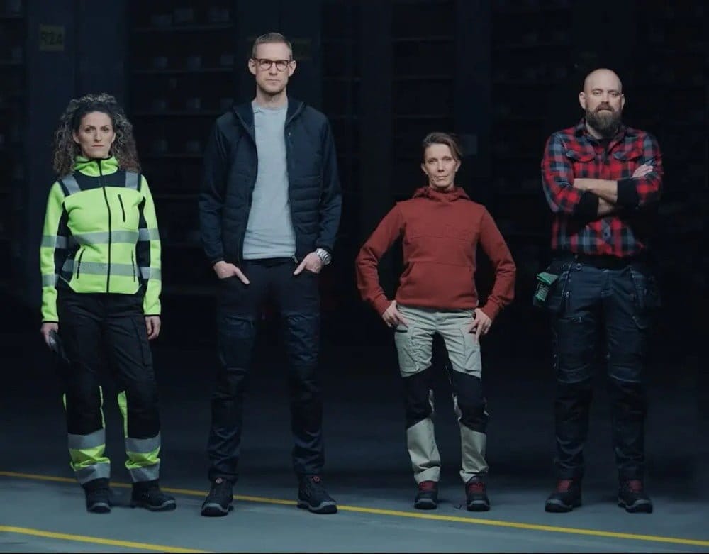 Dette billede illustrere Blåkläder i samarbete med The Halo Effect